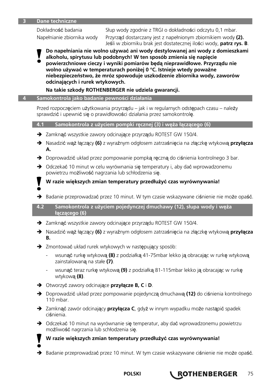 ROTHENBERGER ROTEST GW 150/4 User Manual | Page 77 / 120