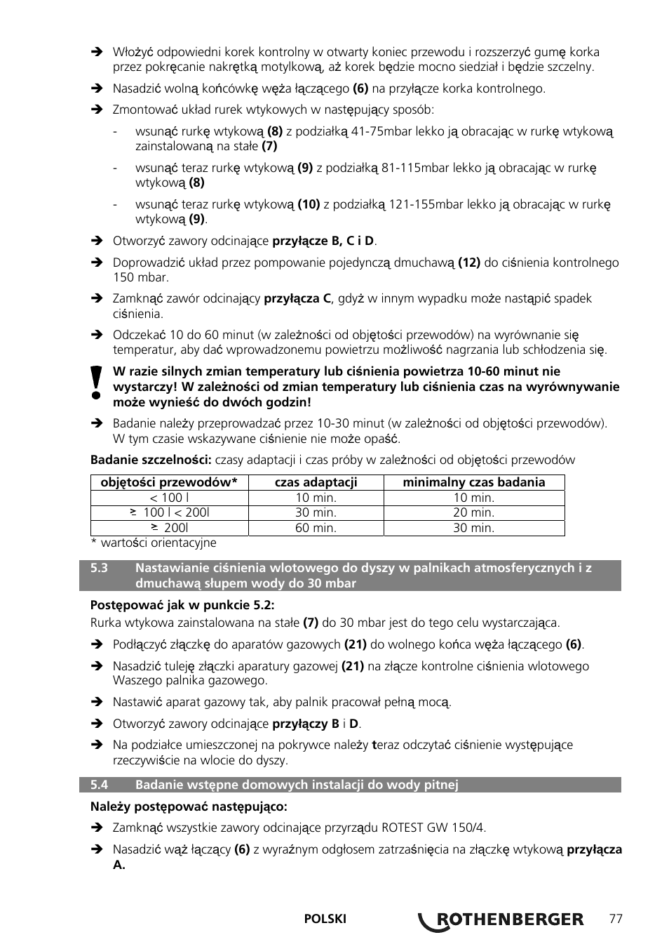 ROTHENBERGER ROTEST GW 150/4 User Manual | Page 79 / 120