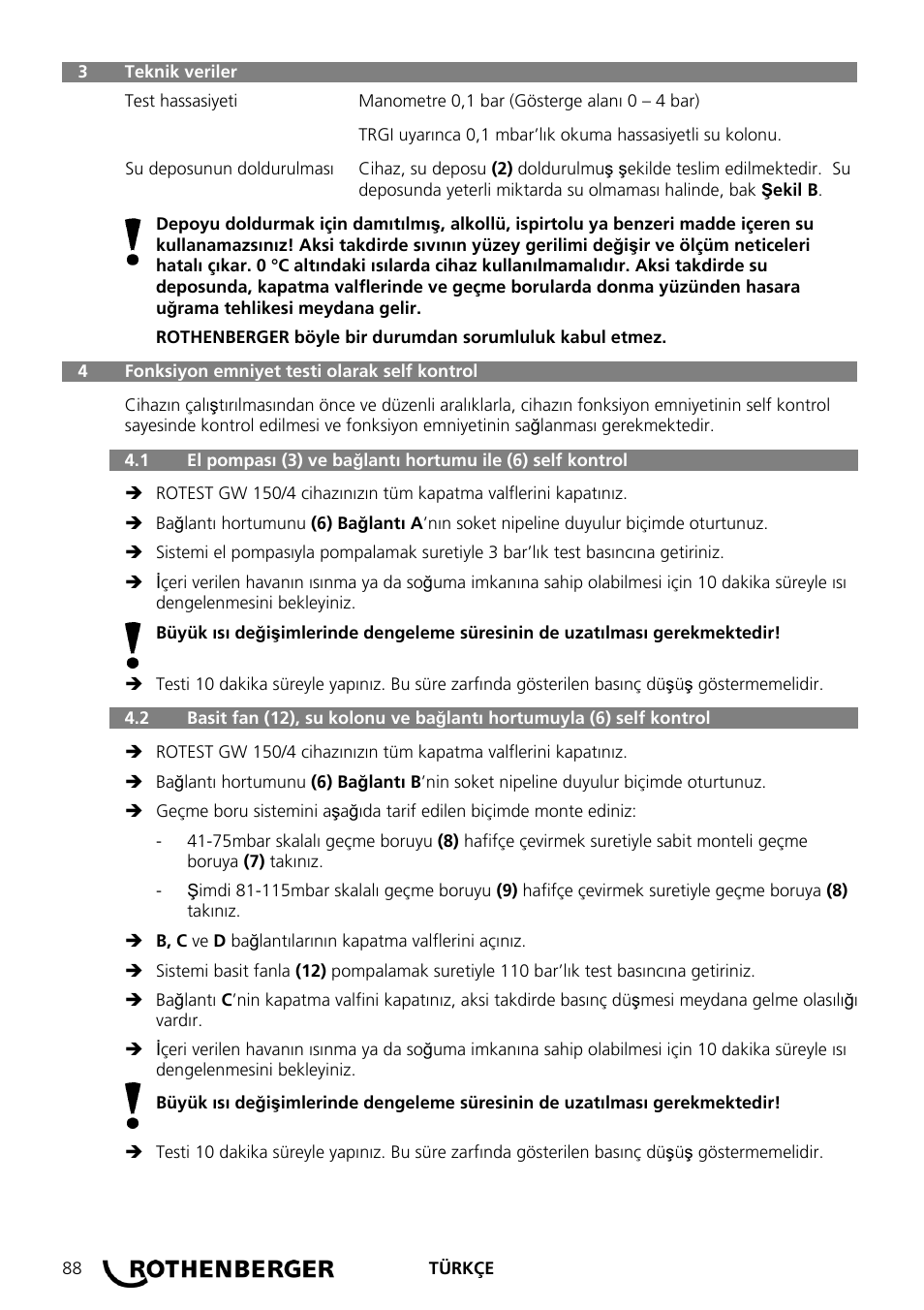 ROTHENBERGER ROTEST GW 150/4 User Manual | Page 90 / 120