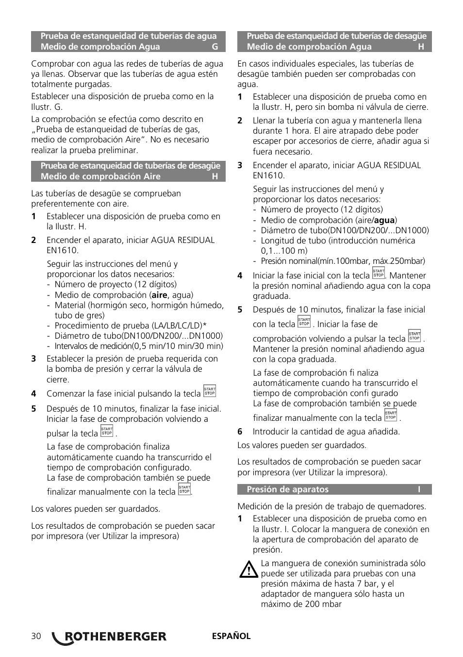ROTHENBERGER ROTEST GW Digital V2.3 USB User Manual | Page 30 / 44