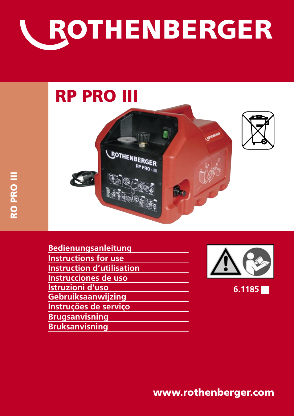 ROTHENBERGER RP PRO III User Manual | 36 pages