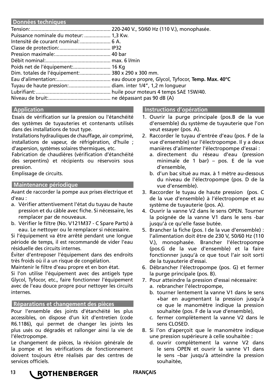 ROTHENBERGER RP PRO III User Manual | Page 13 / 36