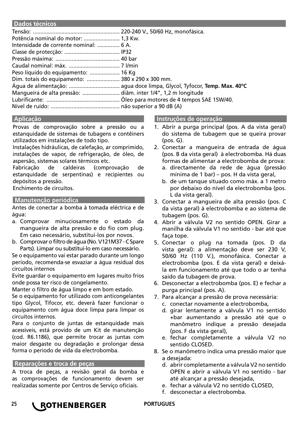 ROTHENBERGER RP PRO III User Manual | Page 25 / 36