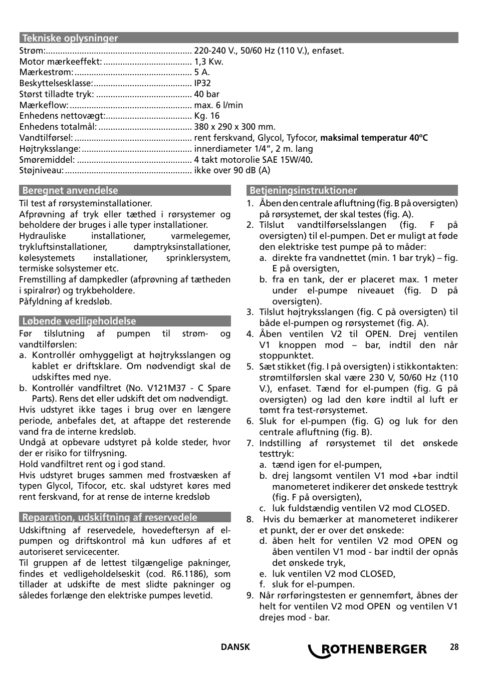 ROTHENBERGER RP PRO III User Manual | Page 28 / 36