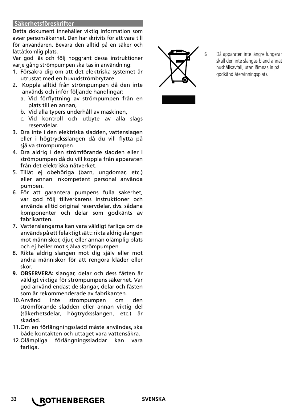 ROTHENBERGER RP PRO III User Manual | Page 33 / 36