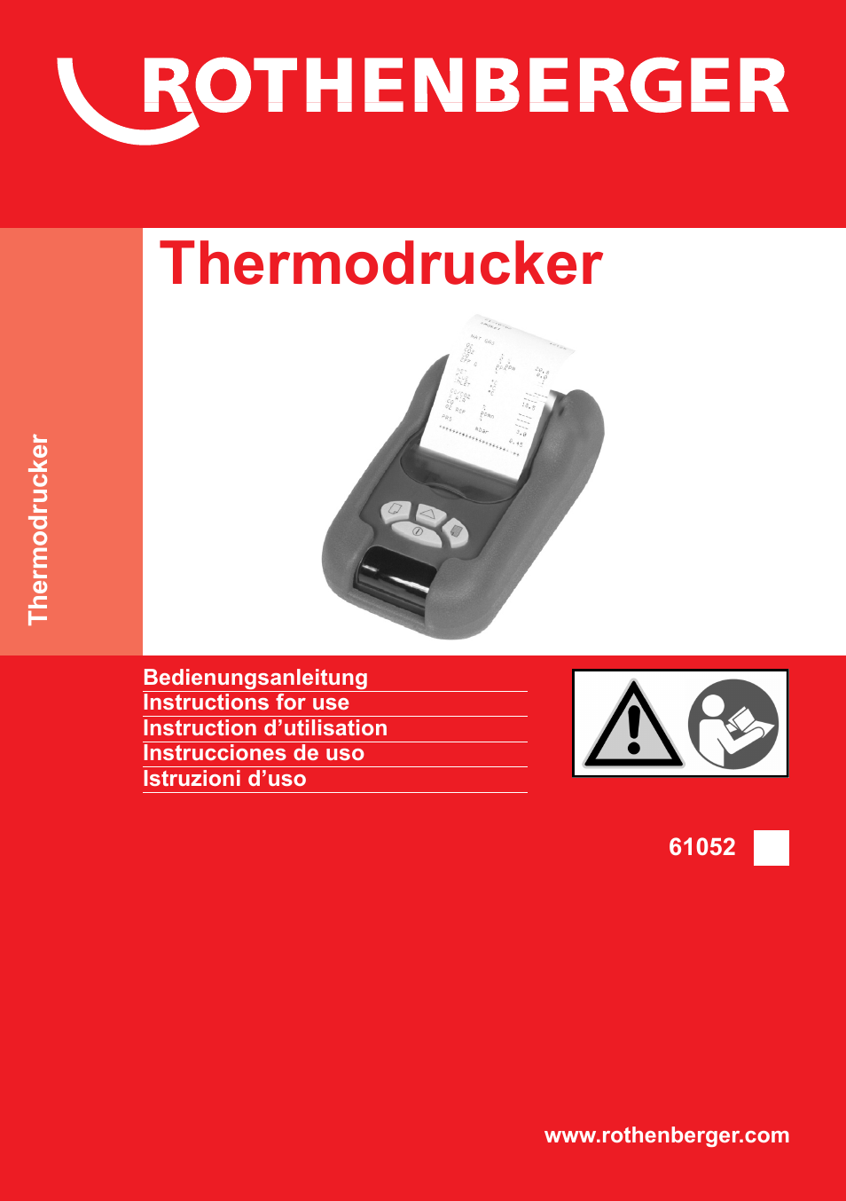 ROTHENBERGER Thermodrucker User Manual | 24 pages