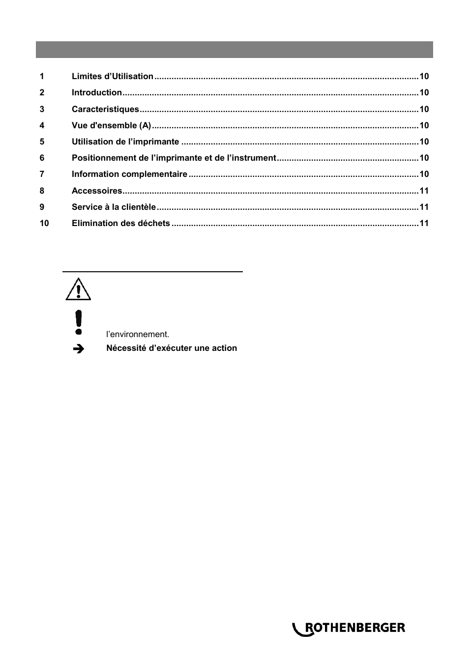 ROTHENBERGER Thermodrucker User Manual | Page 11 / 24