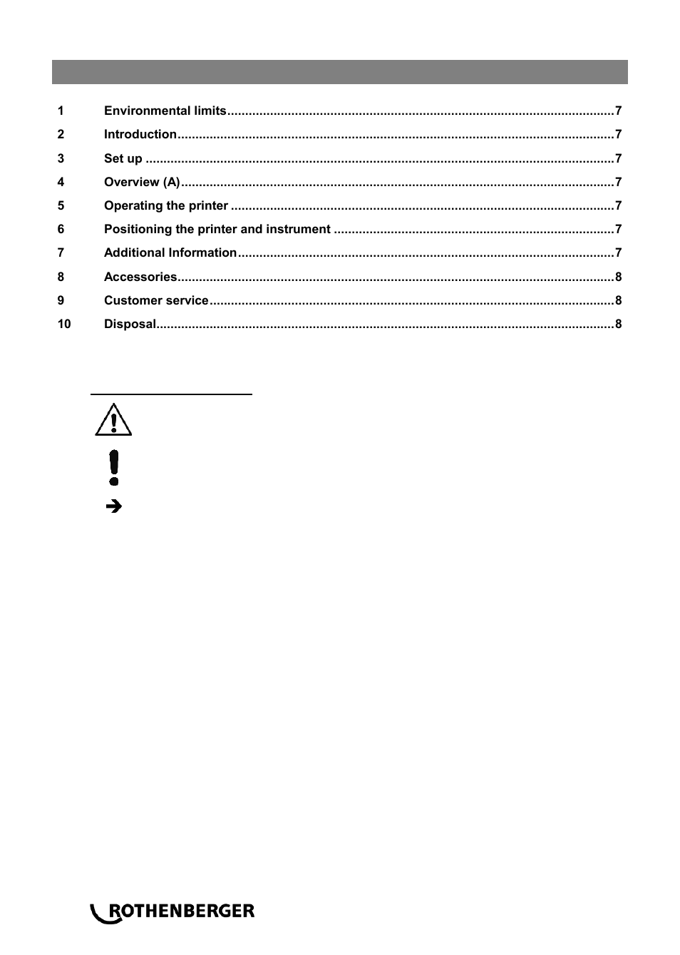 Ba_thermodrucker_0514 en, Contents page | ROTHENBERGER Thermodrucker User Manual | Page 8 / 24