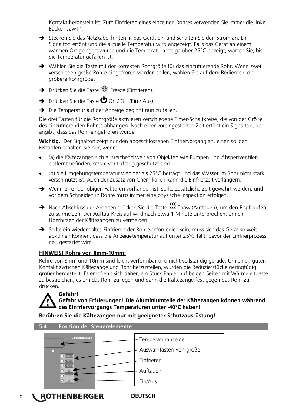 ROTHENBERGER ROFROST ECO User Manual | Page 10 / 104