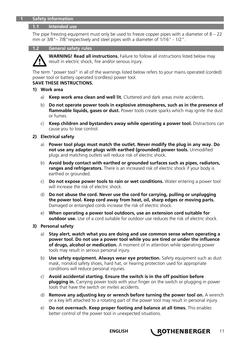 ROTHENBERGER ROFROST ECO User Manual | Page 13 / 104