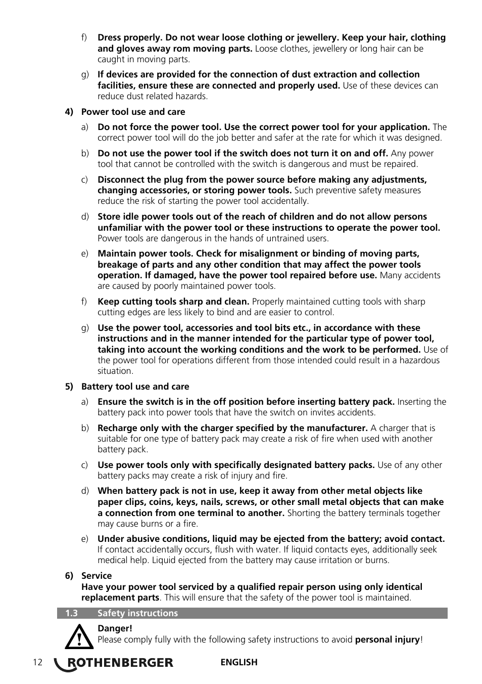 ROTHENBERGER ROFROST ECO User Manual | Page 14 / 104