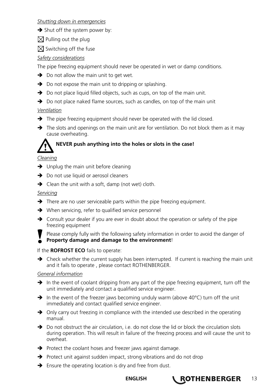 ROTHENBERGER ROFROST ECO User Manual | Page 15 / 104