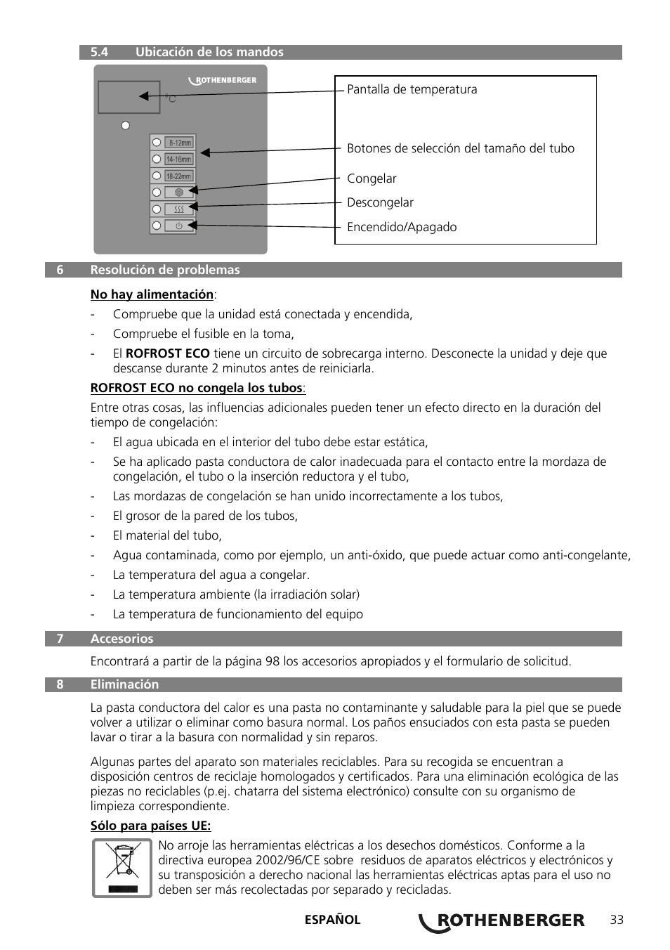 ROTHENBERGER ROFROST ECO User Manual | Page 35 / 104
