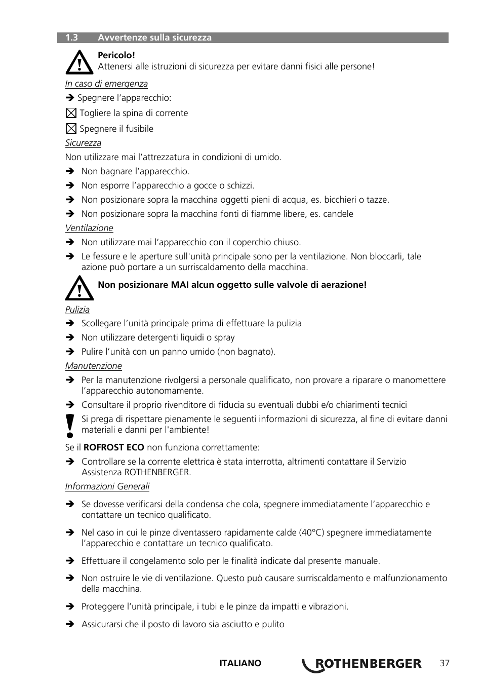 ROTHENBERGER ROFROST ECO User Manual | Page 39 / 104