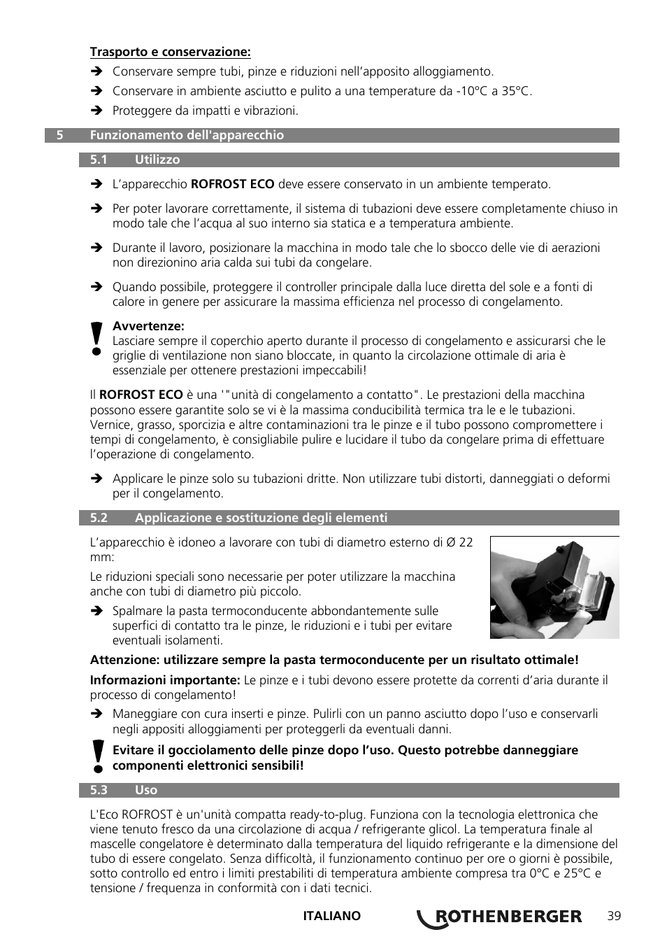 ROTHENBERGER ROFROST ECO User Manual | Page 41 / 104