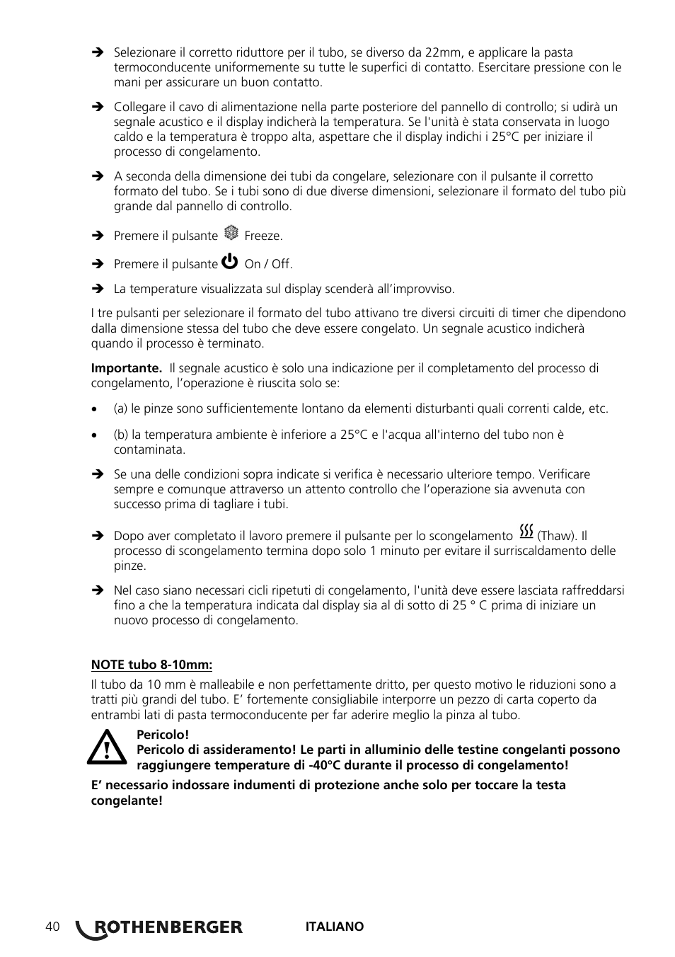 ROTHENBERGER ROFROST ECO User Manual | Page 42 / 104