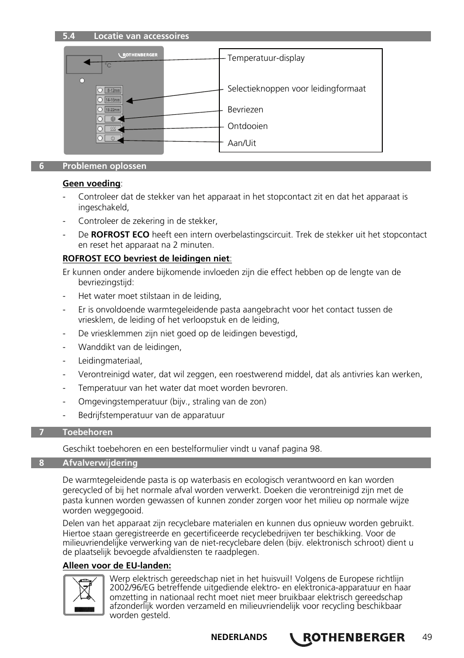 ROTHENBERGER ROFROST ECO User Manual | Page 51 / 104