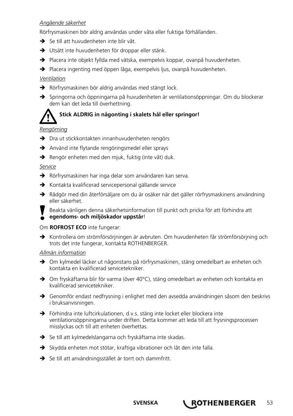 ROTHENBERGER ROFROST ECO User Manual | Page 55 / 104