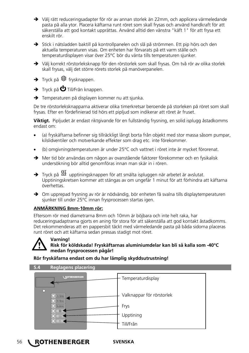 ROTHENBERGER ROFROST ECO User Manual | Page 58 / 104