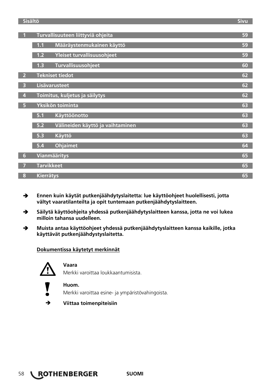 ROTHENBERGER ROFROST ECO User Manual | Page 60 / 104