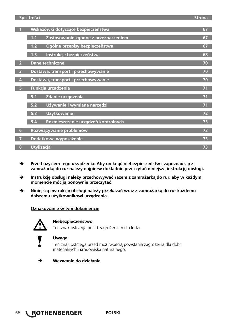 ROTHENBERGER ROFROST ECO User Manual | Page 68 / 104