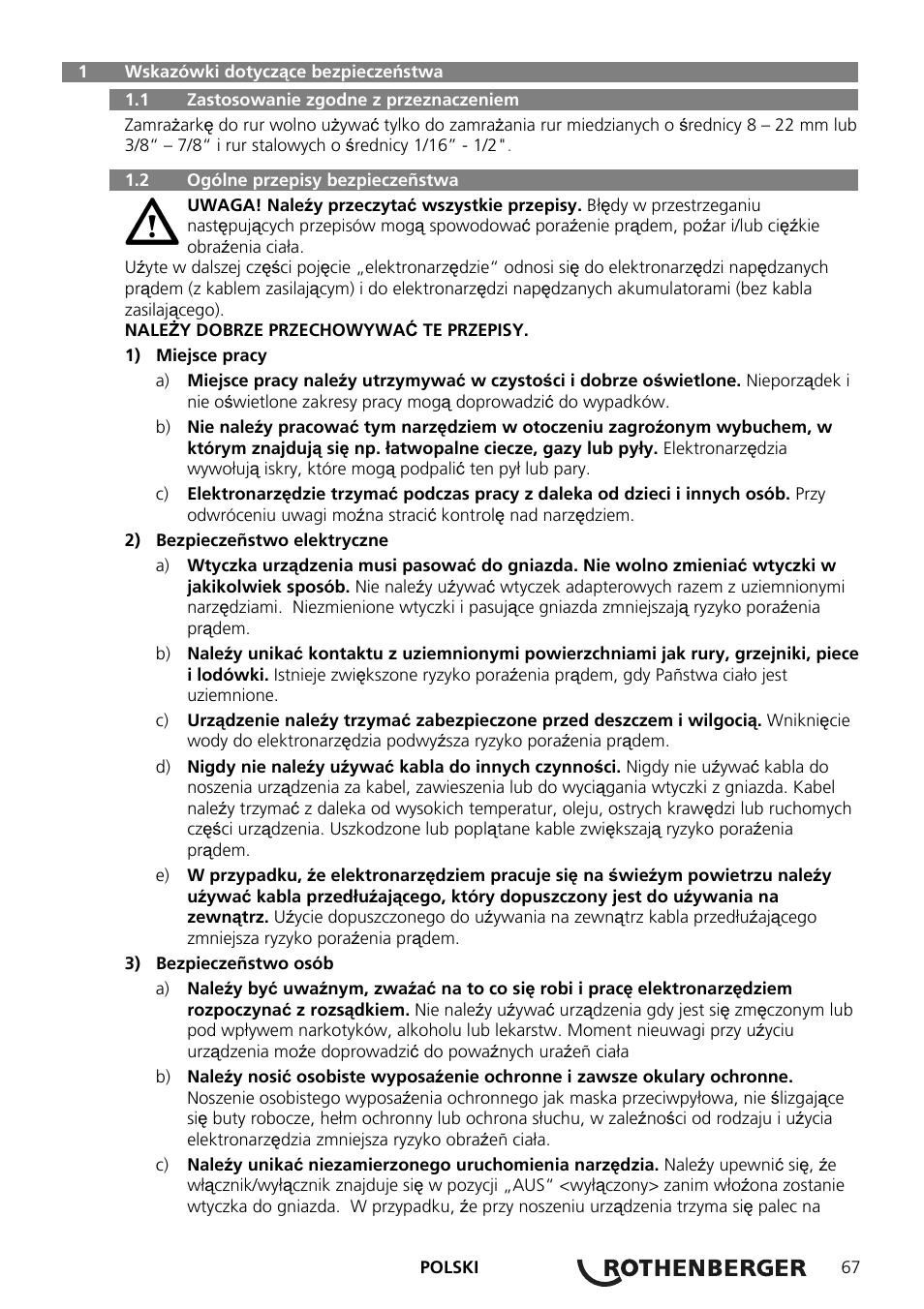 ROTHENBERGER ROFROST ECO User Manual | Page 69 / 104