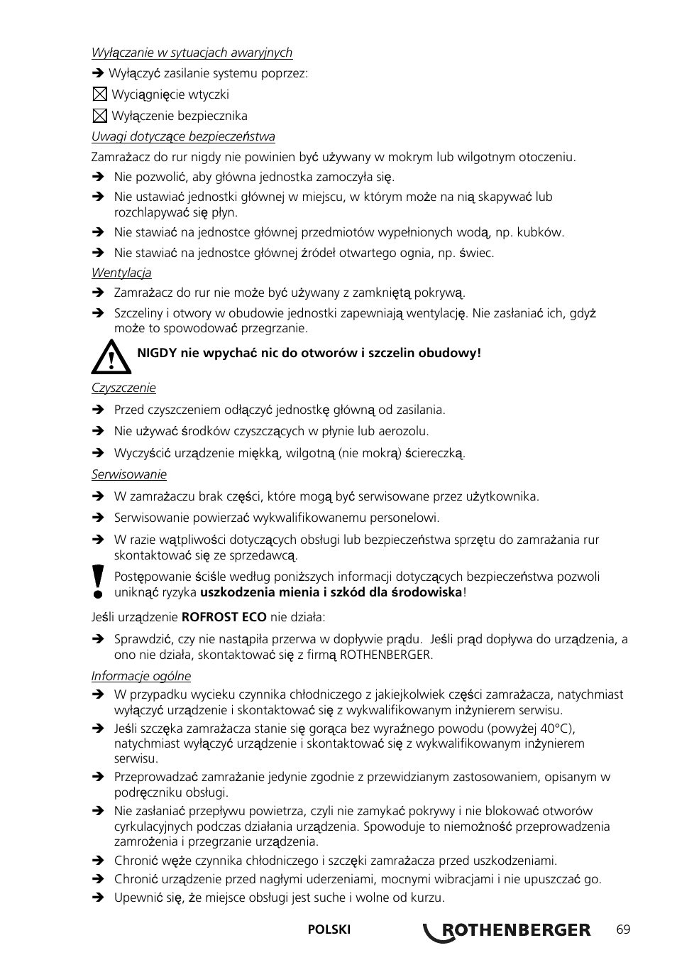 ROTHENBERGER ROFROST ECO User Manual | Page 71 / 104