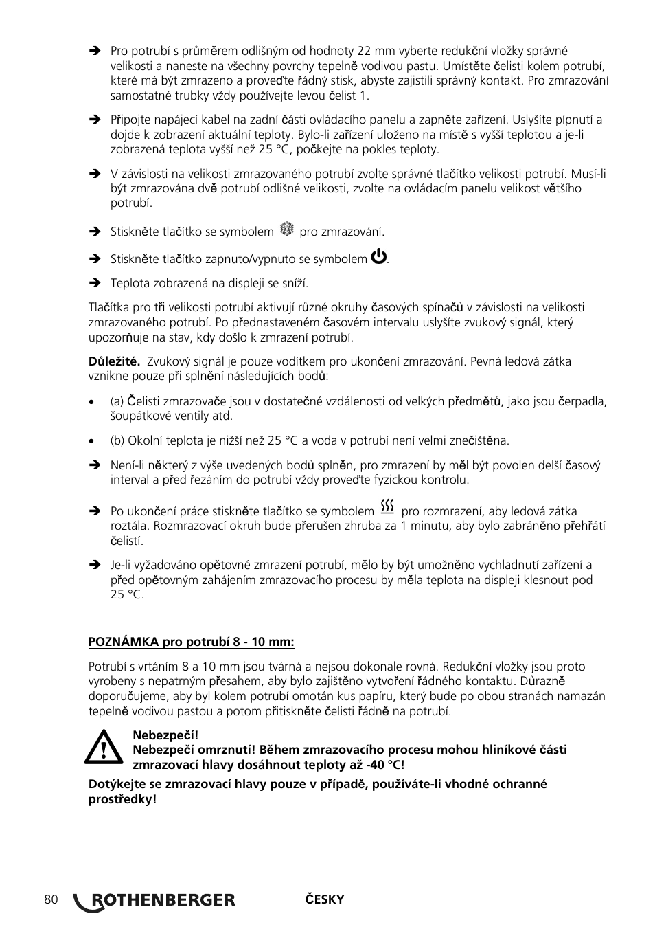 ROTHENBERGER ROFROST ECO User Manual | Page 82 / 104