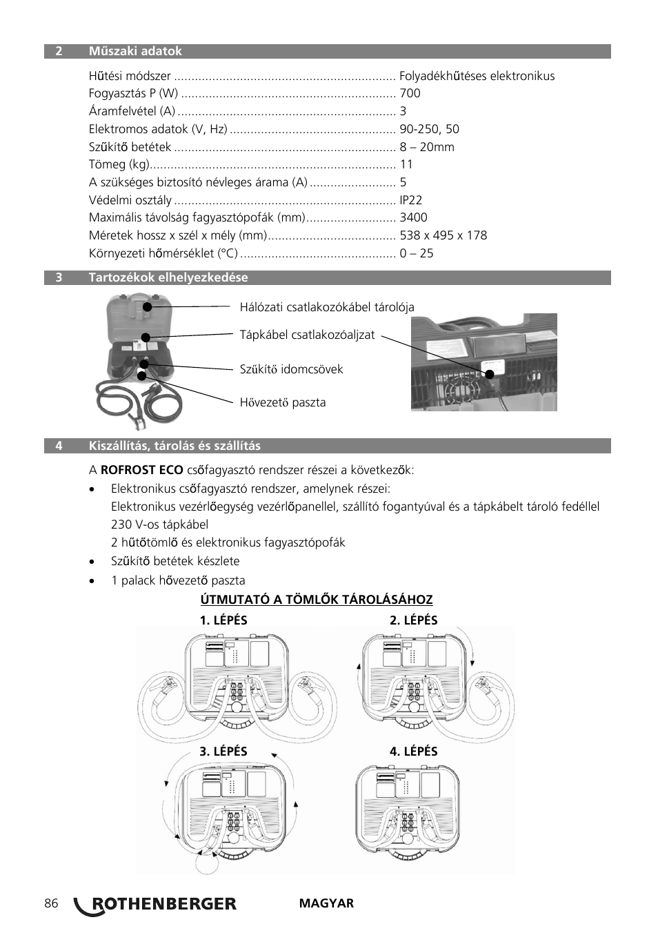 ROTHENBERGER ROFROST ECO User Manual | Page 88 / 104