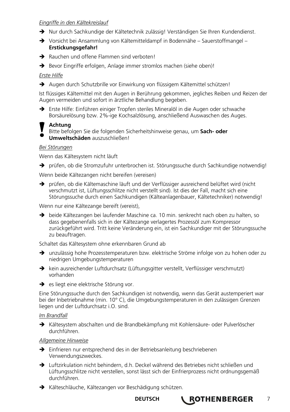 ROTHENBERGER ROFROST TURBO 1.1/4 und 2 User Manual | Page 11 / 108