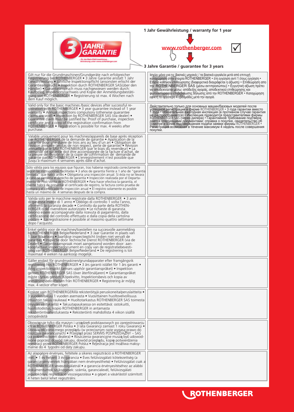 Seite3 | ROTHENBERGER ROFROST TURBO 1.1/4 und 2 User Manual | Page 3 / 108