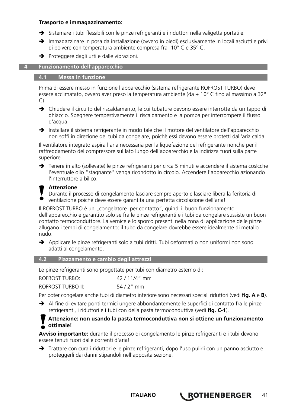 ROTHENBERGER ROFROST TURBO 1.1/4 und 2 User Manual | Page 45 / 108