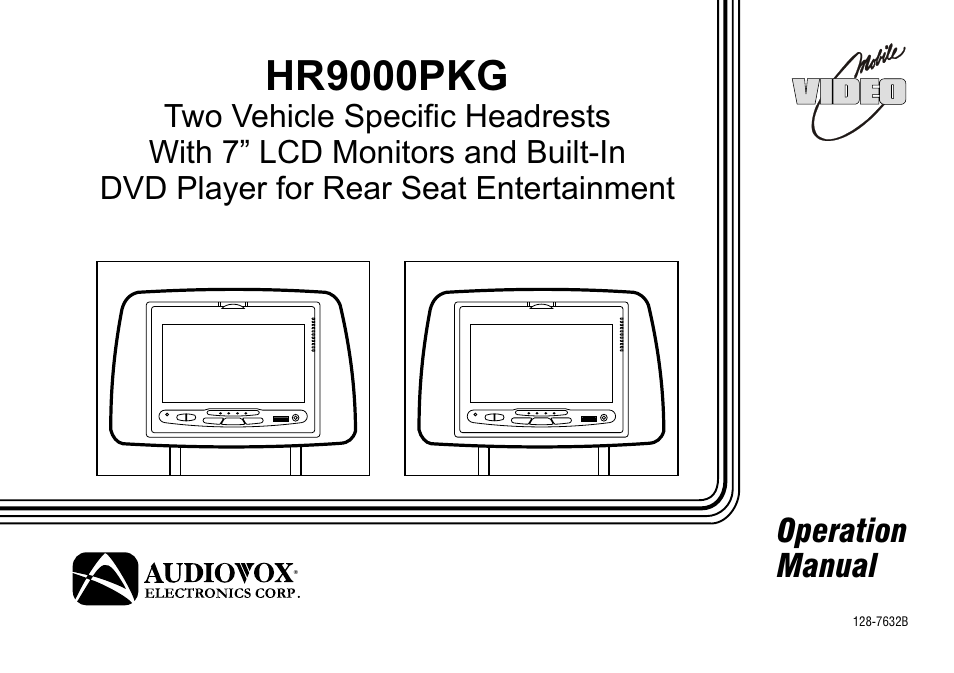 Audiovox HR9000PKG User Manual | 25 pages