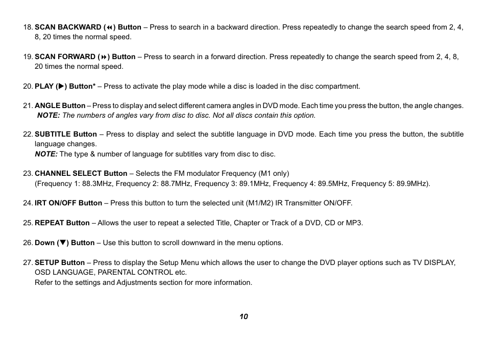 Audiovox HR9000PKG User Manual | Page 10 / 25