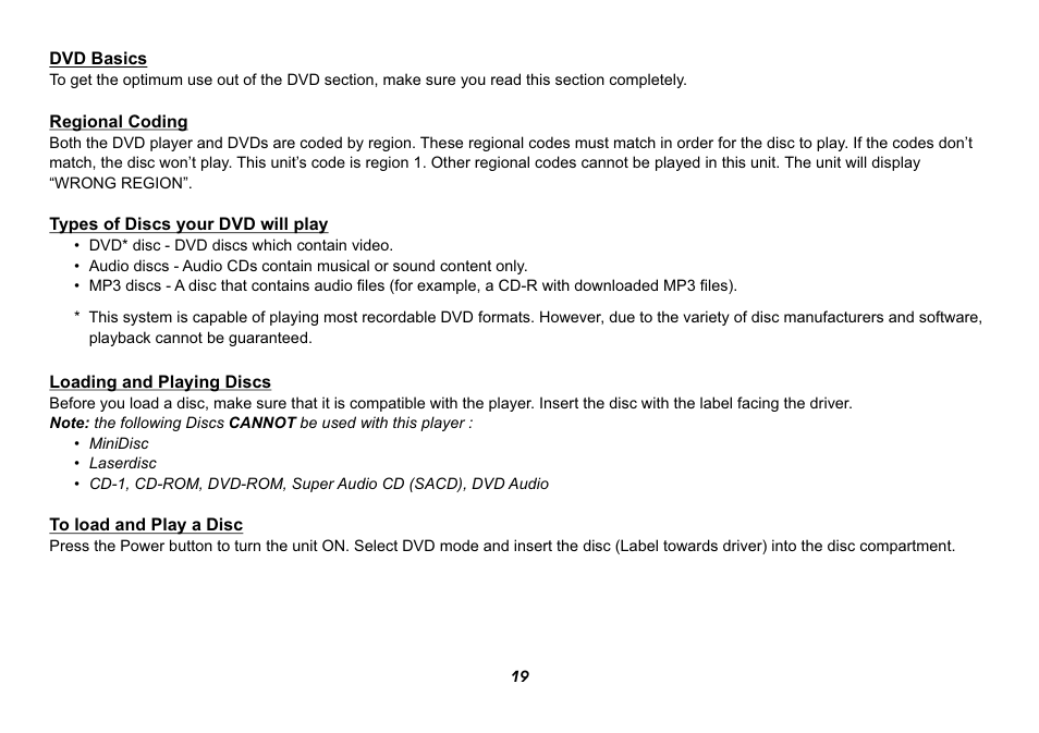 Audiovox HR9000PKG User Manual | Page 19 / 25