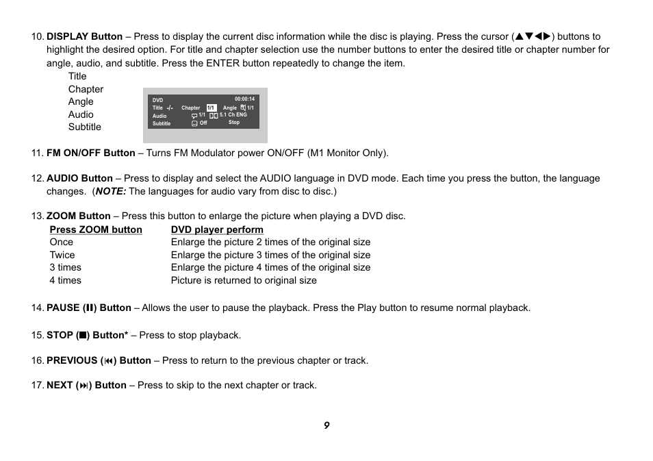 Audiovox HR9000PKG User Manual | Page 9 / 25