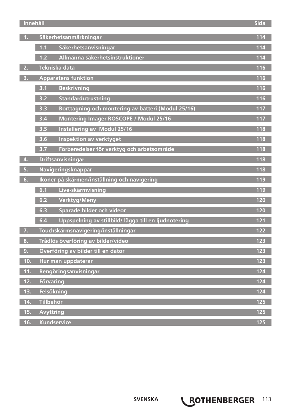 ROTHENBERGER Modul Pipe 25/16 User Manual | Page 115 / 256