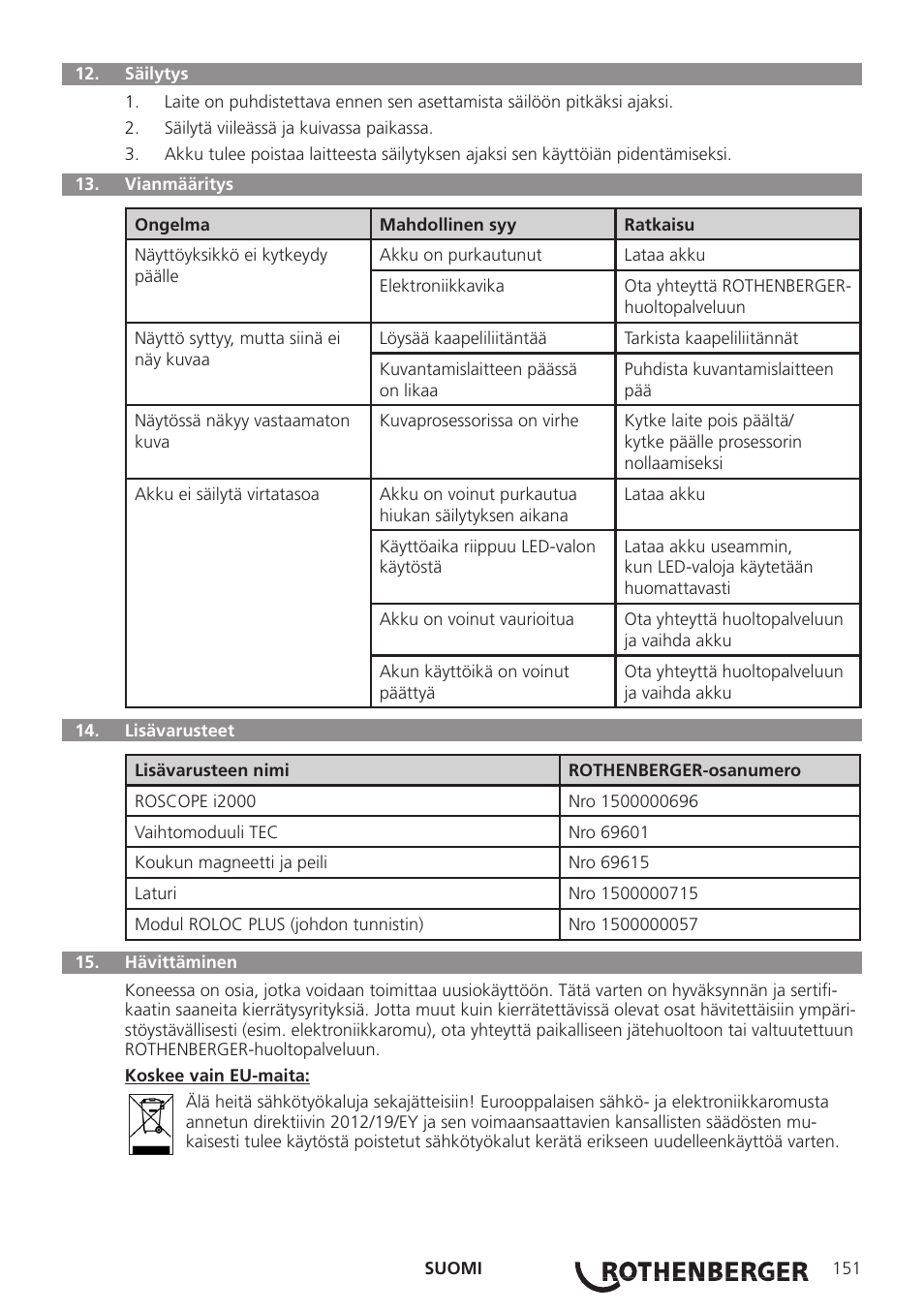 ROTHENBERGER Modul Pipe 25/16 User Manual | Page 153 / 256