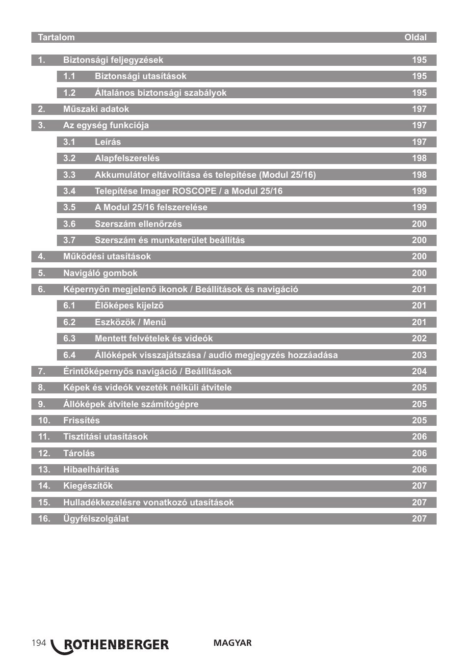 ROTHENBERGER Modul Pipe 25/16 User Manual | Page 196 / 256