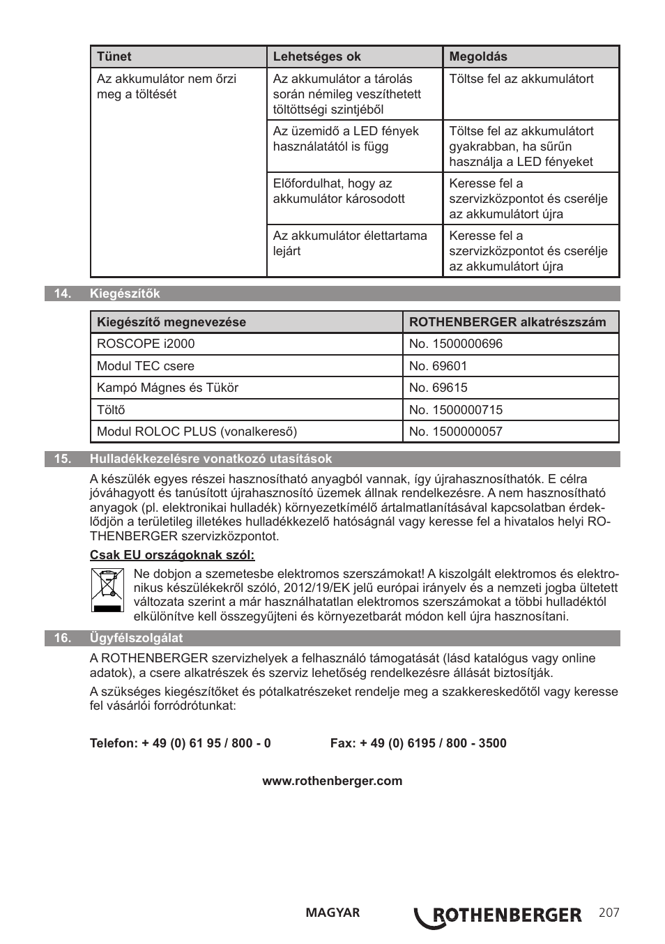 ROTHENBERGER Modul Pipe 25/16 User Manual | Page 209 / 256