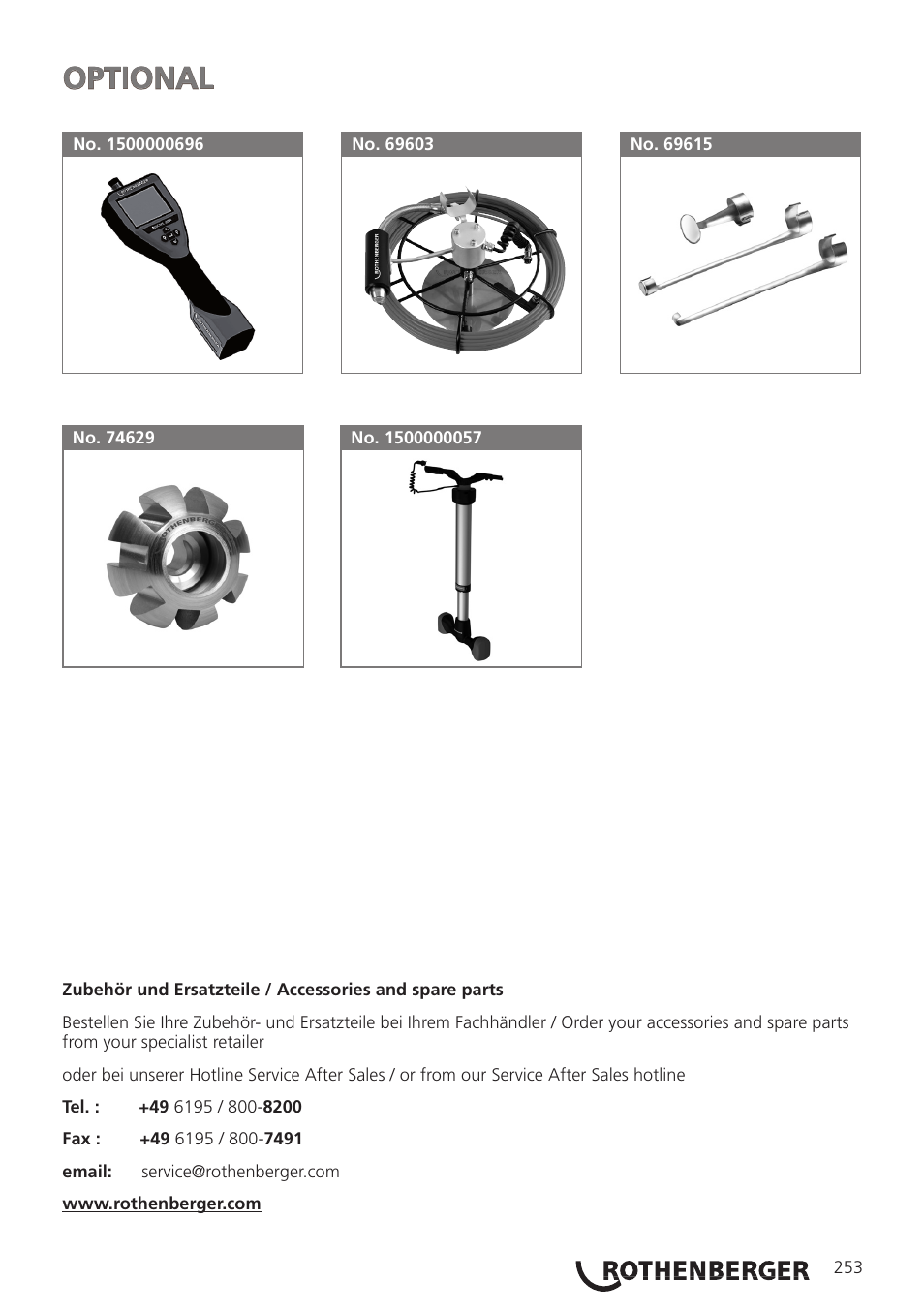 Ba_modul 25-16_umschlag_hinten_1213 c no marks, Optional | ROTHENBERGER Modul Pipe 25/16 User Manual | Page 255 / 256