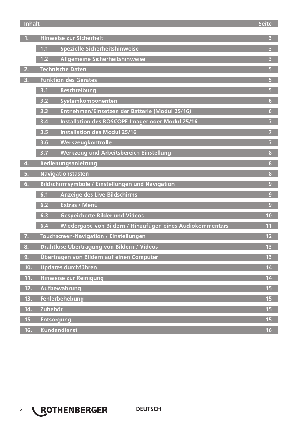 ROTHENBERGER Modul Pipe 25/16 User Manual | Page 4 / 256