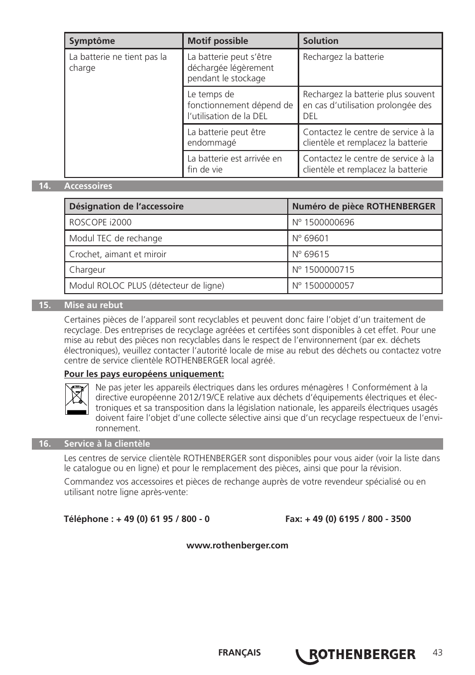 ROTHENBERGER Modul Pipe 25/16 User Manual | Page 45 / 256