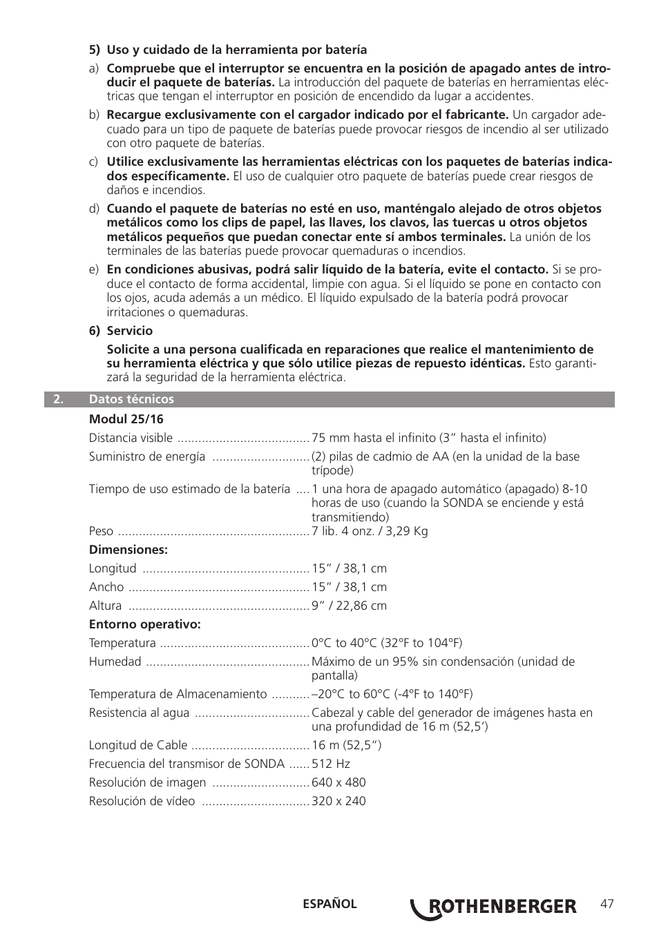 ROTHENBERGER Modul Pipe 25/16 User Manual | Page 49 / 256