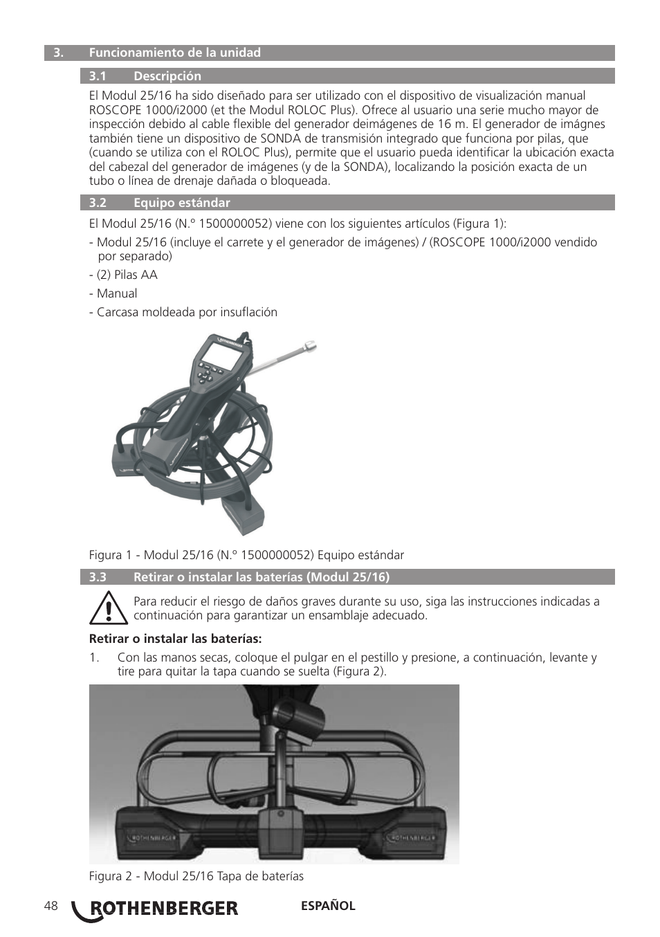 ROTHENBERGER Modul Pipe 25/16 User Manual | Page 50 / 256