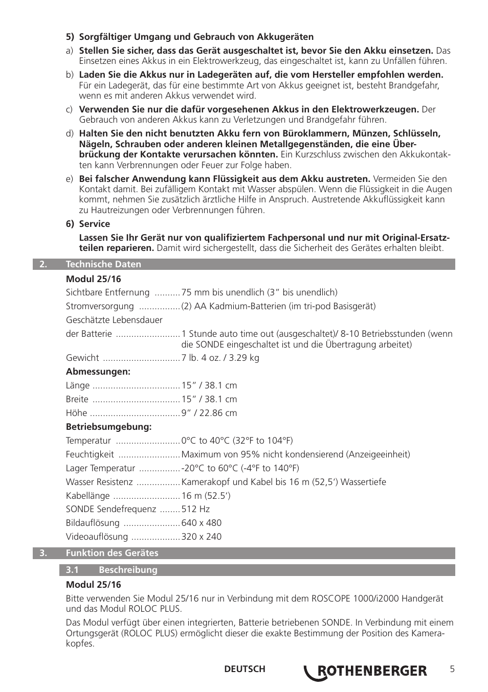 ROTHENBERGER Modul Pipe 25/16 User Manual | Page 7 / 256