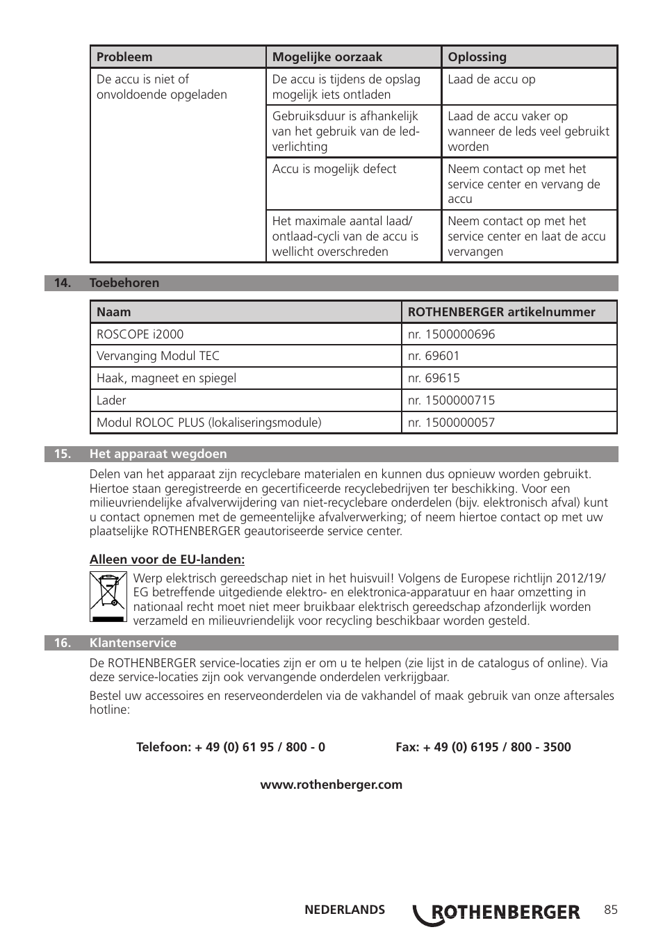 ROTHENBERGER Modul Pipe 25/16 User Manual | Page 87 / 256