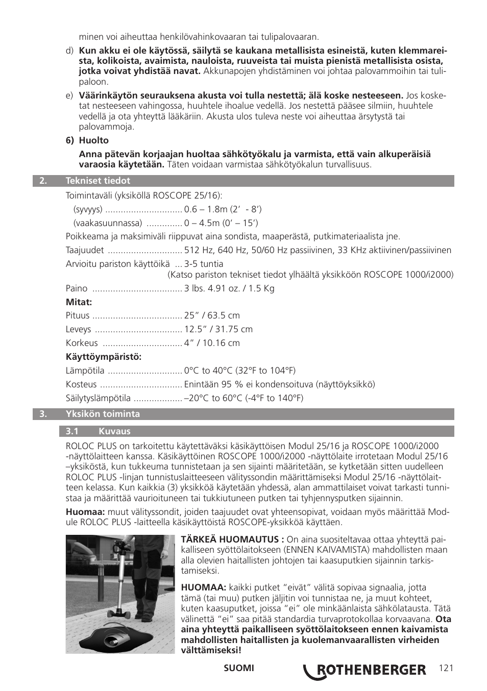 ROTHENBERGER Modul ROLOC PLUS User Manual | Page 123 / 216