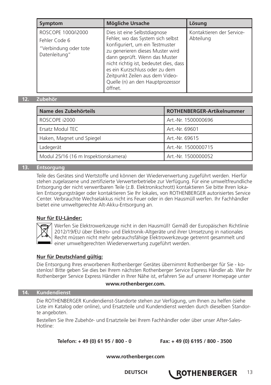 ROTHENBERGER Modul ROLOC PLUS User Manual | Page 15 / 216