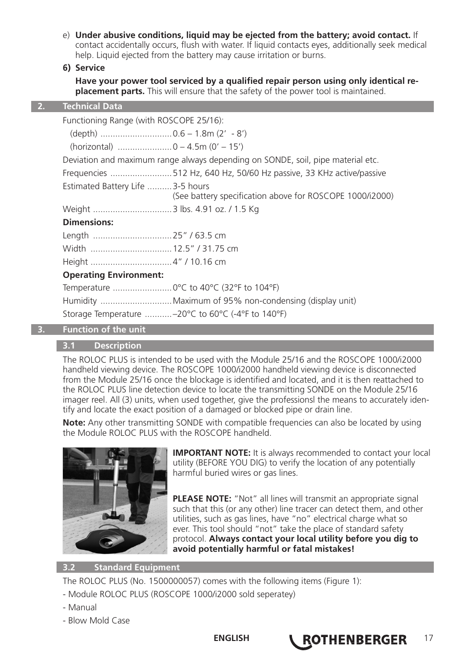 ROTHENBERGER Modul ROLOC PLUS User Manual | Page 19 / 216